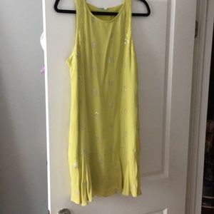 Flapper style chartreuse dress from Anthro